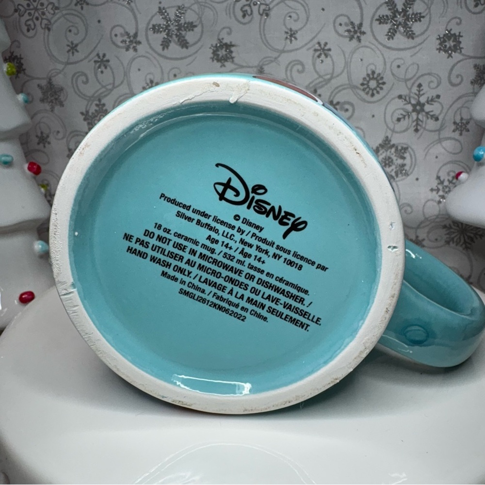Disney Christmas CHEER Santa Hat Stitch & Santa Scrump Mug Topper Ceramic Mug - Picture 10 of 12
